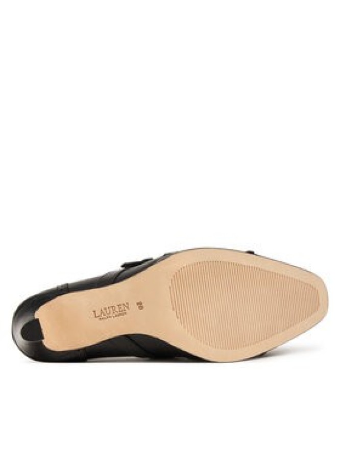 LAUREN RALPH LAUREN Półbuty Colleen Perforated Calfskin Kiltie Pump 802P02364002 Czarny