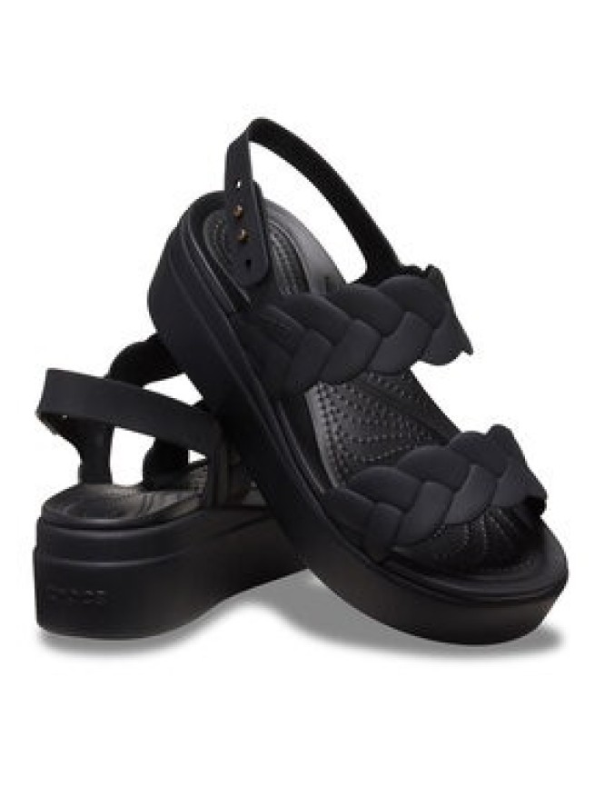 Crocs Sandały Brooklyn Woven Upper LW 209977 Czarny