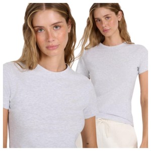 T-shirt slim gładki damski 4F 4FWMM00TTSHF2255