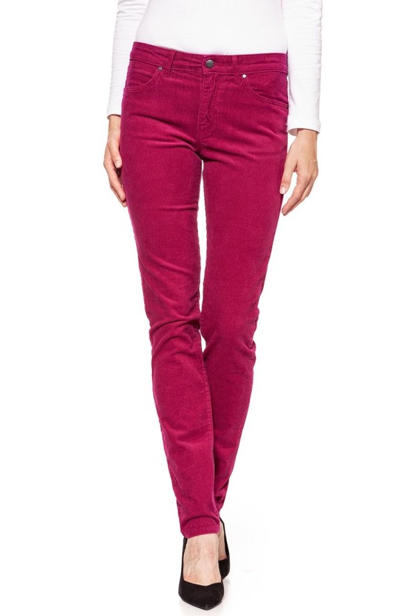 DAMSKIE SPODNIE SZTRUKSOWE WRANGLER SLIM CHERRY W28LEK18V 112128384