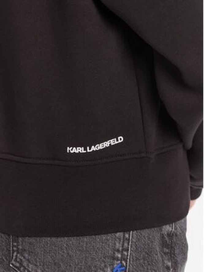 KARL LAGERFELD Bluza A3W20053 Czarny Regular Fit