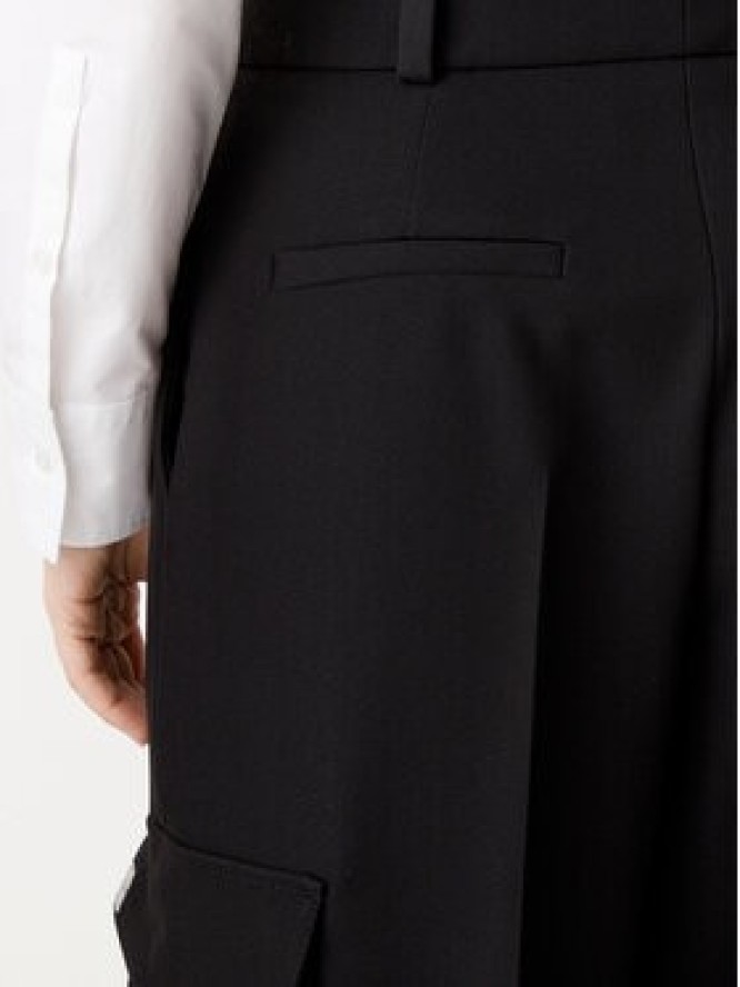 HUGO Spodnie materiałowe Hubike 50530970 Czarny Wide Leg