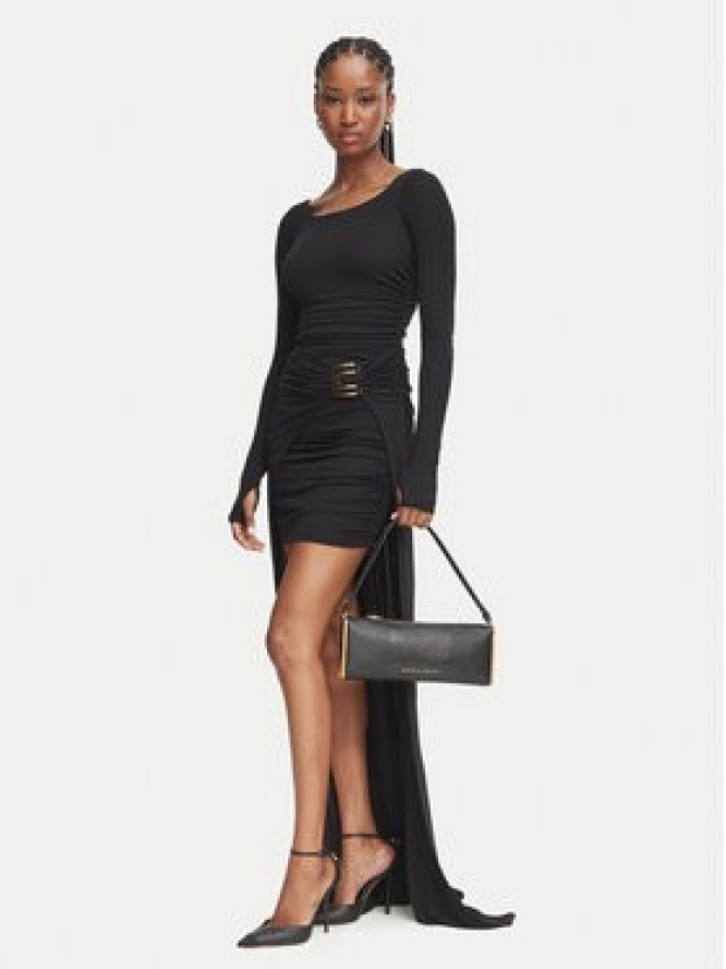 Elisabetta Franchi Sukienka wieczorowa AB-R35-67E2-V660 Czarny Slim Fit