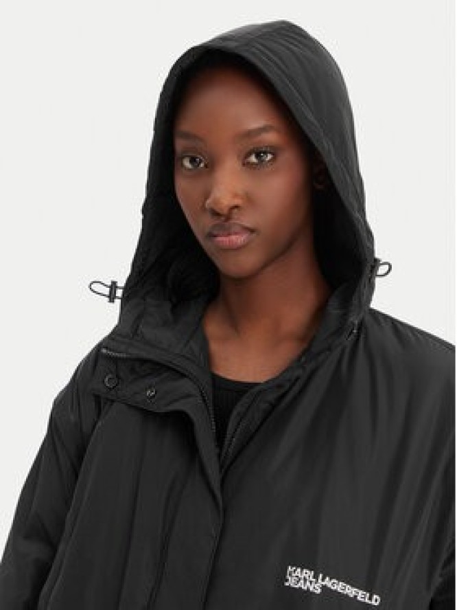 Karl Lagerfeld Jeans Kurtka przejściowa B1W15023 Czarny Relaxed Fit