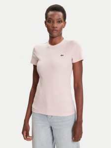 Lacoste T-Shirt TF5538 Różowy Slim Fit