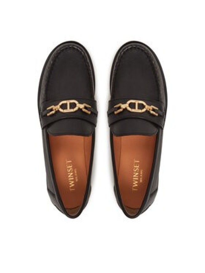TWINSET Mokasyny 251TCP130 Czarny