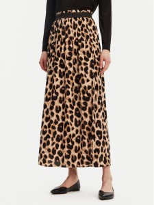 ONLY Spódnica plisowana Venedig 15251761 Brązowy Regular Fit