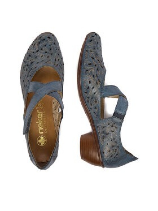 Rieker Półbuty 43773-12 Granatowy