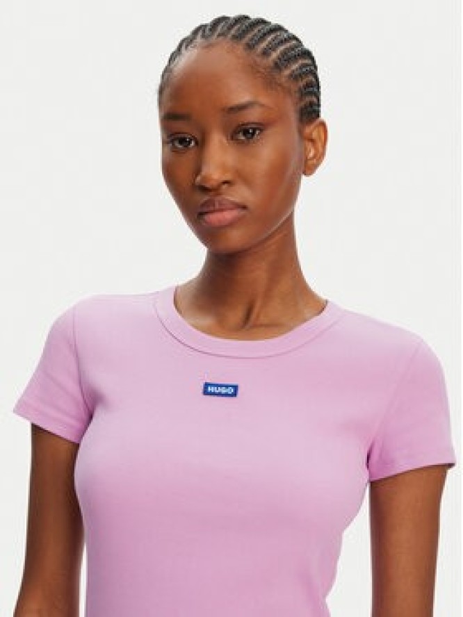 HUGO T-Shirt Easy 50523924 Różowy Slim Fit