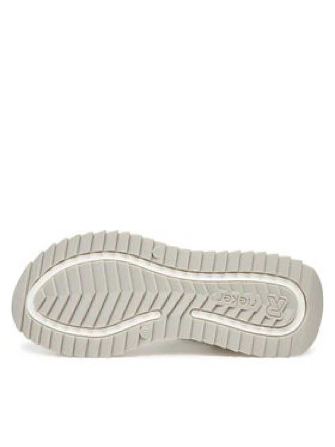 Rieker Sandały W2951-90 Srebrny