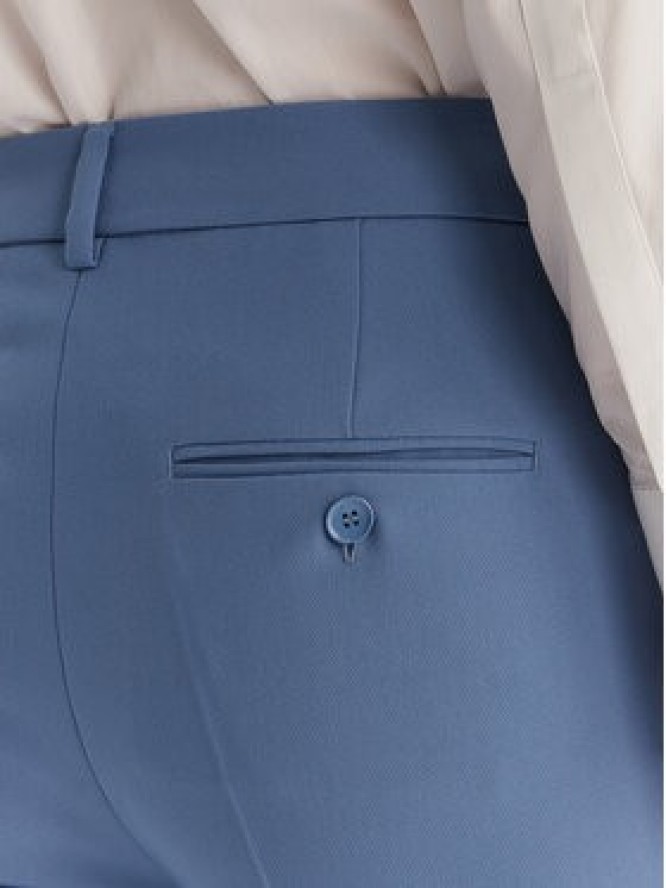 Weekend Max Mara Spodnie materiałowe Rana 2615131021 Błękitny Slim Fit