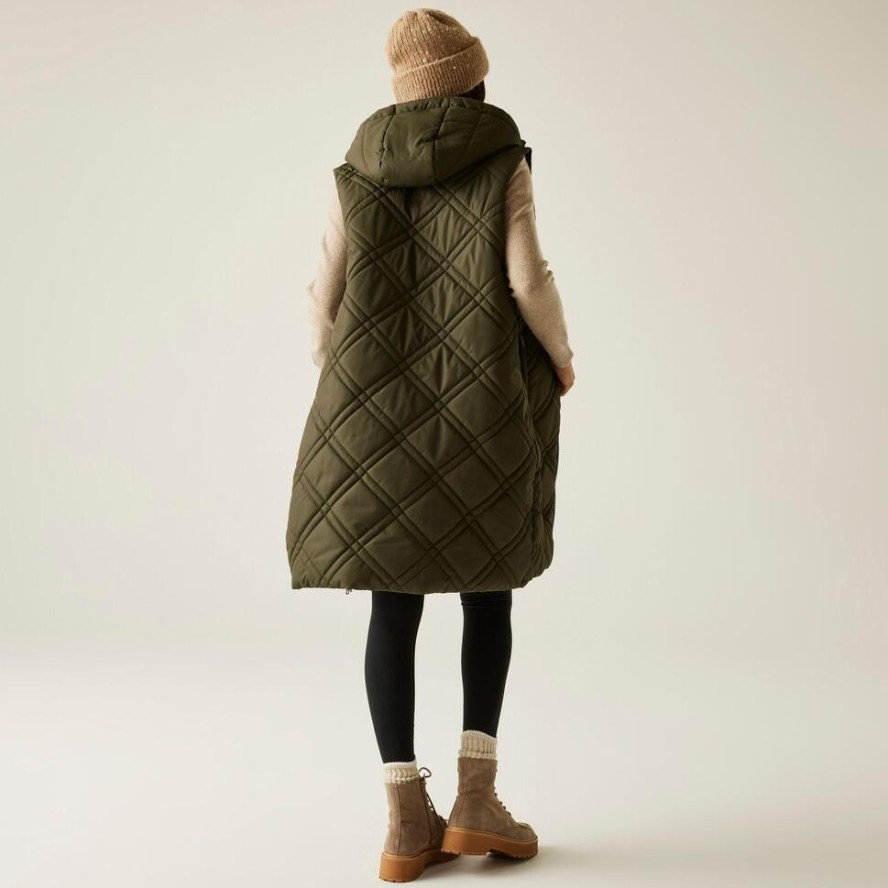 Kamizelka damska ocieplana długa Rurietta