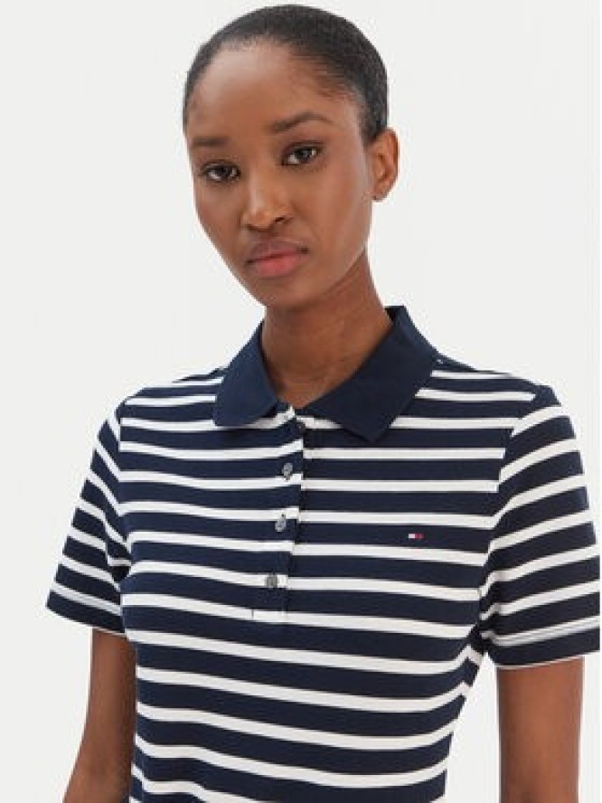 Tommy Hilfiger Sukienka codzienna 1985 WW0WW43228 Granatowy Slim Fit