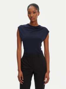 BOSS Bluzka Elamma 50541896 Granatowy Slim Fit
