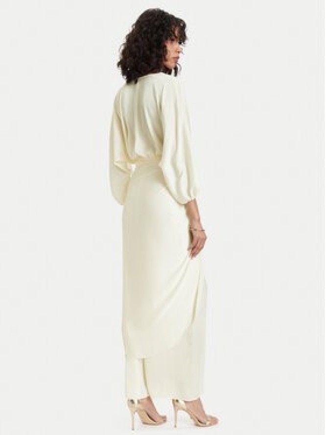 ACCESS FASHION Sukienka wieczorowa 63-3379-357 Kremowy Regular Fit