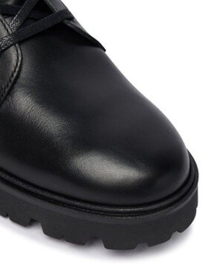 Tommy Hilfiger Trzewiki TH Stud Leather Lace-Up Boot FW0FW09571 Czarny