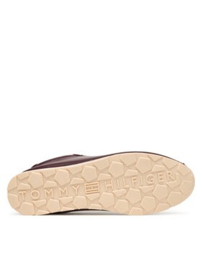 Tommy Hilfiger Sneakersy Th Low Profile Runner FW0FW08951 Bordowy