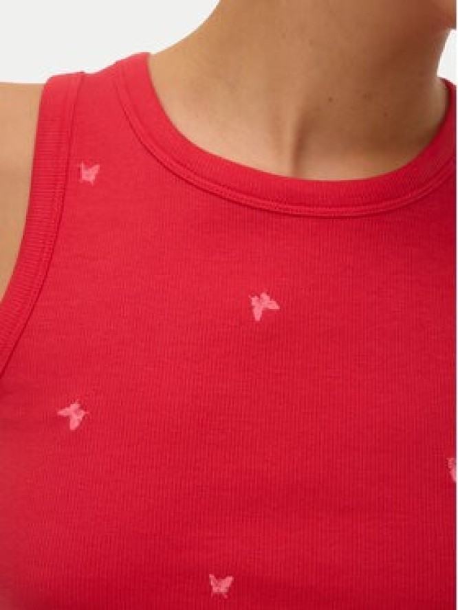 Vero Moda Top Naja 10341964 Czerwony Slim Fit