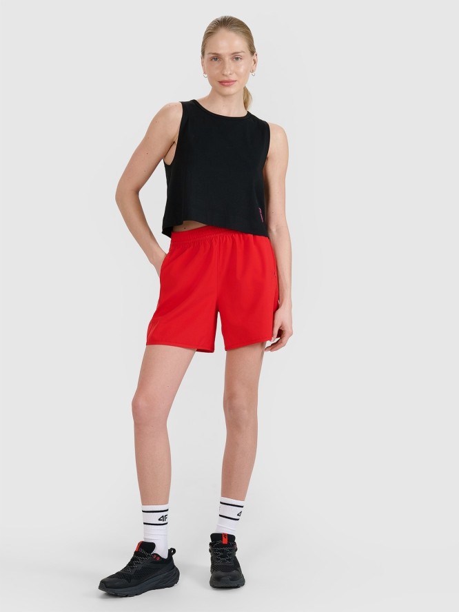 4F Spodenki plażowe damskie - czerwone S