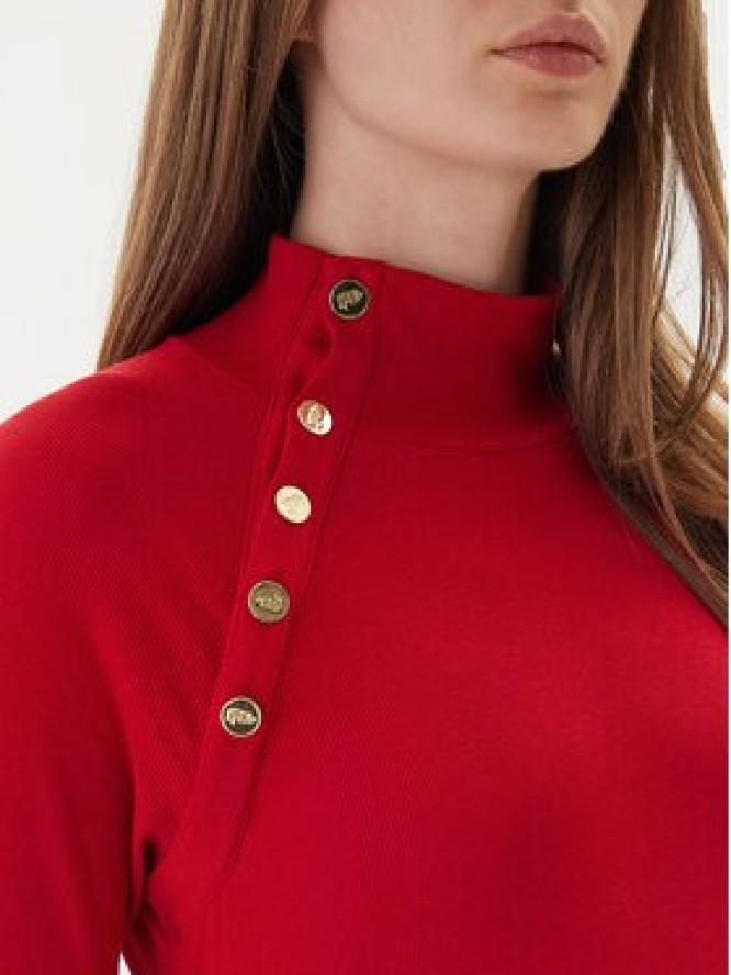 LAUREN RALPH LAUREN Sukienka dzianinowa 200980036002 Czerwony Slim Fit