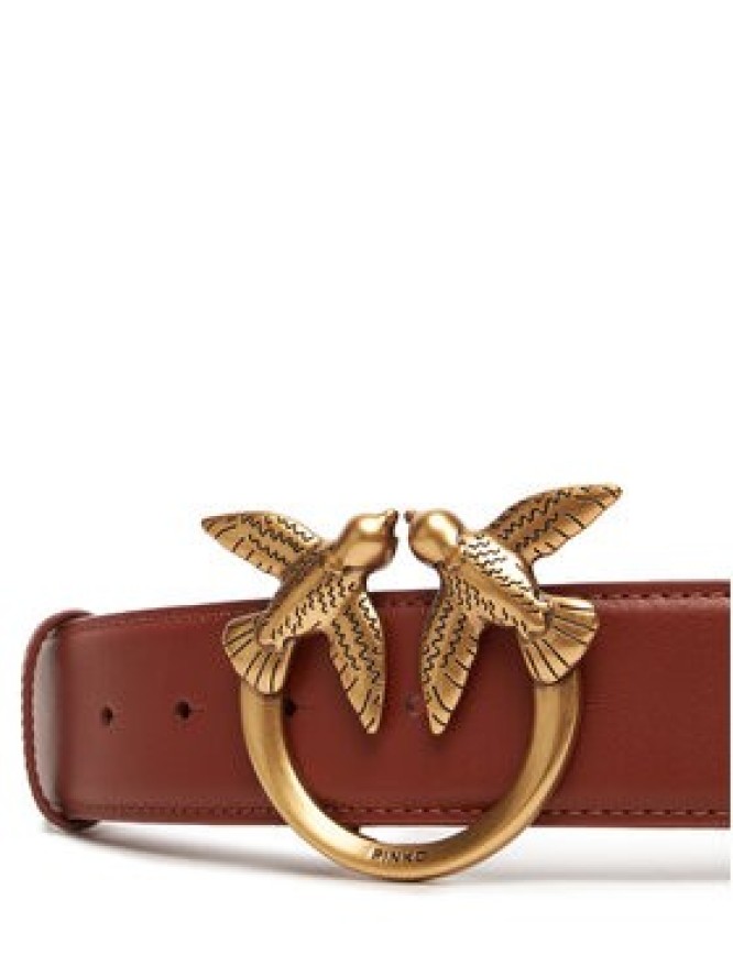 PINKO Pasek Damski Love Berry H4 Belt AI 25-26 PLT01 100120 A0F1 Brązowy
