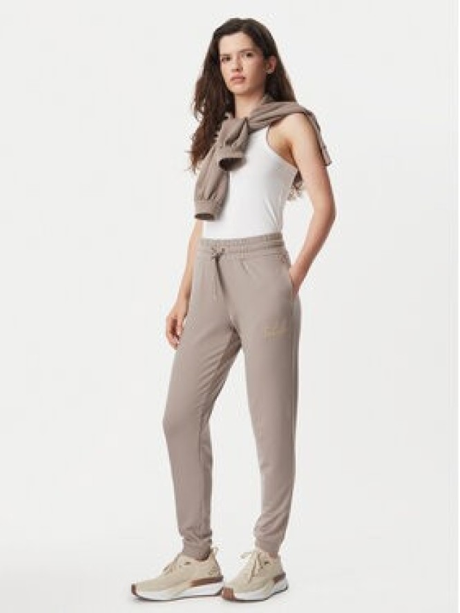 EA7 Emporio Armani Spodnie dresowe 8NTP66 TJ9RZ U6100 Beżowy ciemny Regular Fit