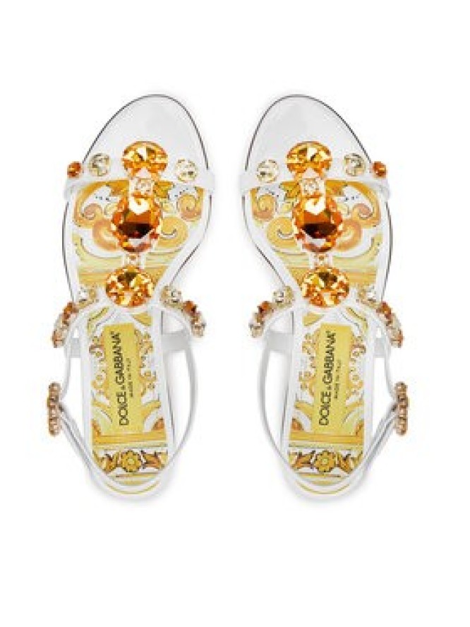 Dolce&Gabbana Sandały CQ0601 AT848 Biały