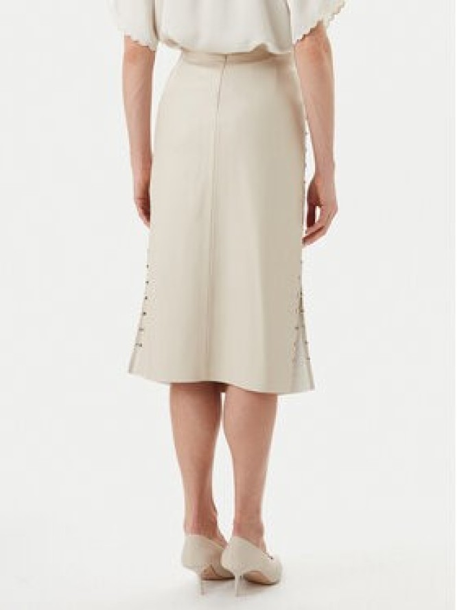 Bruuns Bazaar Spódnica z imitacji skóry Tuanelle BBW4392 Beżowy Regular Fit