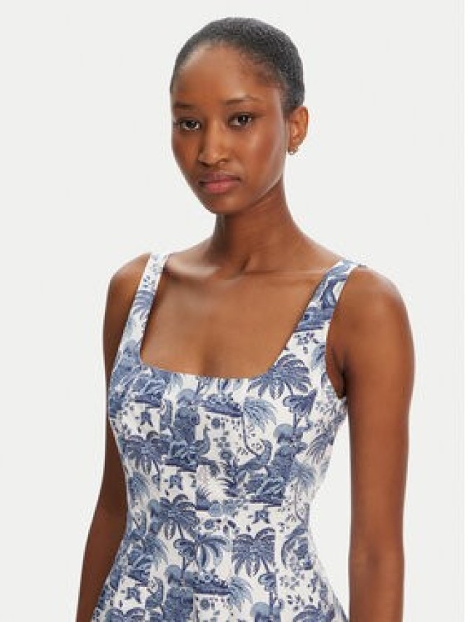 STAUD Sukienka letnia Wells 148-7502 Niebieski Regular Fit