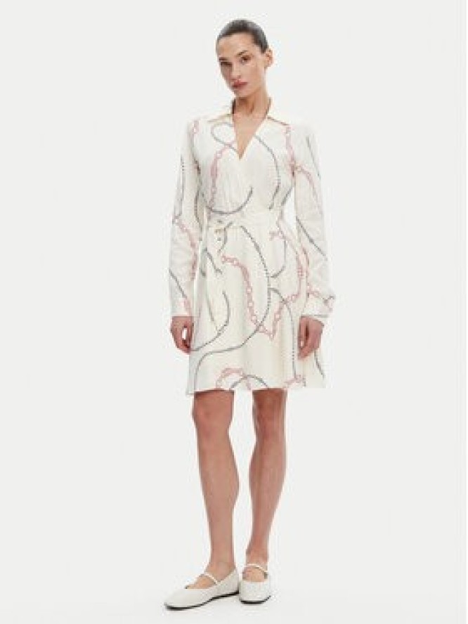 Tommy Hilfiger Sukienka koktajlowa WW0WW44664 Biały Regular Fit