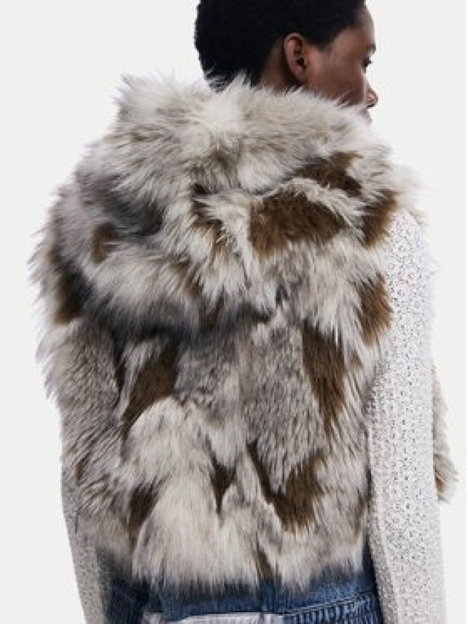 Desigual Bezrękawnik Bunny 25WWEW57 Beżowy Regular Fit