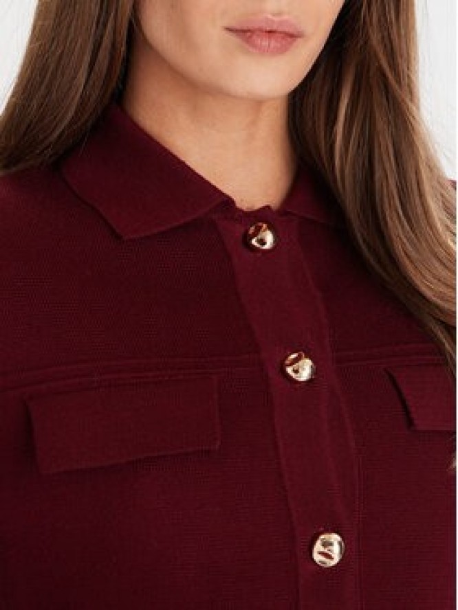 Morgan Kardigan 252-MIMDIE Bordowy Regular Fit