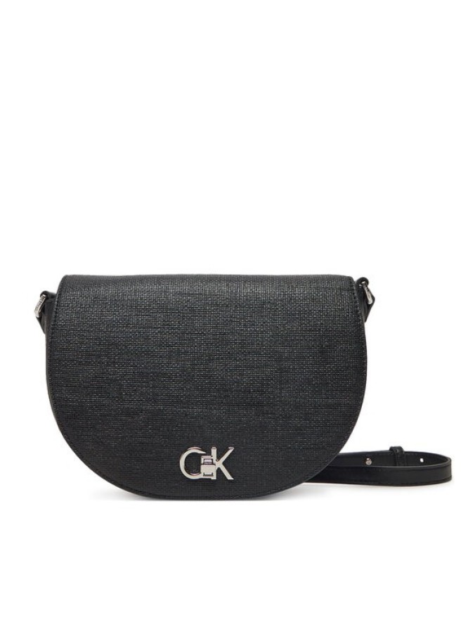 Calvin Klein Torebka Ck Hw Crossbody Saddle Bag_Tex K60K613233 Czarny