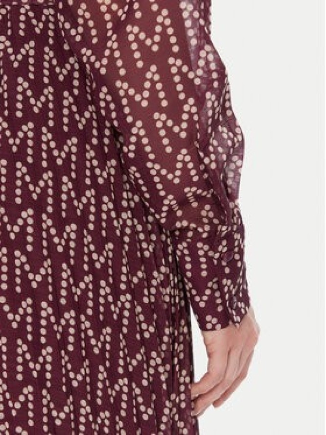 Lola Casademunt by Maite Sukienka codzienna MF2516005 Bordowy Regular Fit