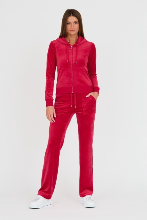 JUICY COUTURE Czerwona damska bluza Robertson, Rozmiar M