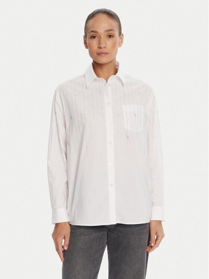 Liu Jo Koszula UF5240 T039A Biały Regular Fit