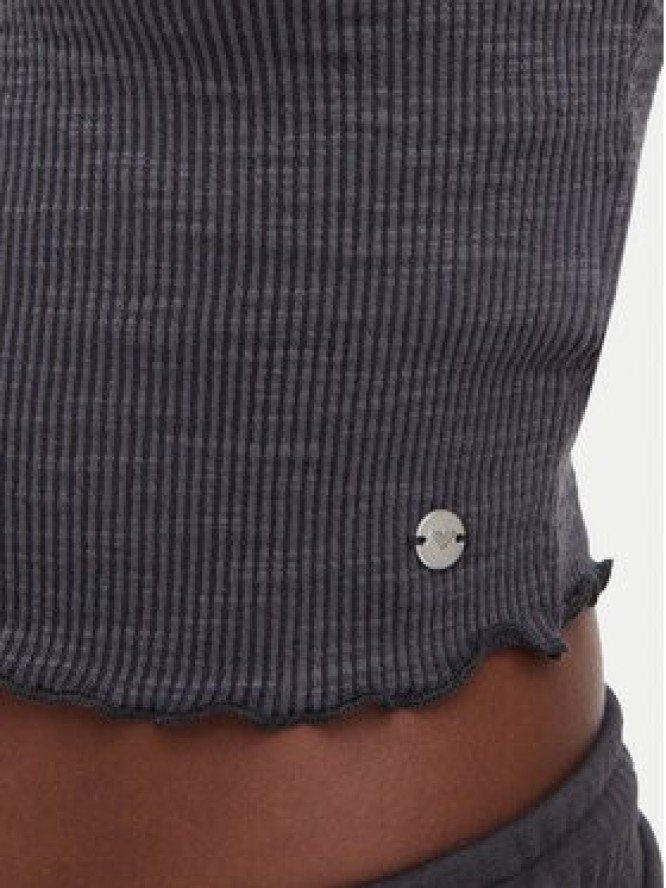 Roxy Top As I Am ERJKT04278 Szary ciemny Slim Fit