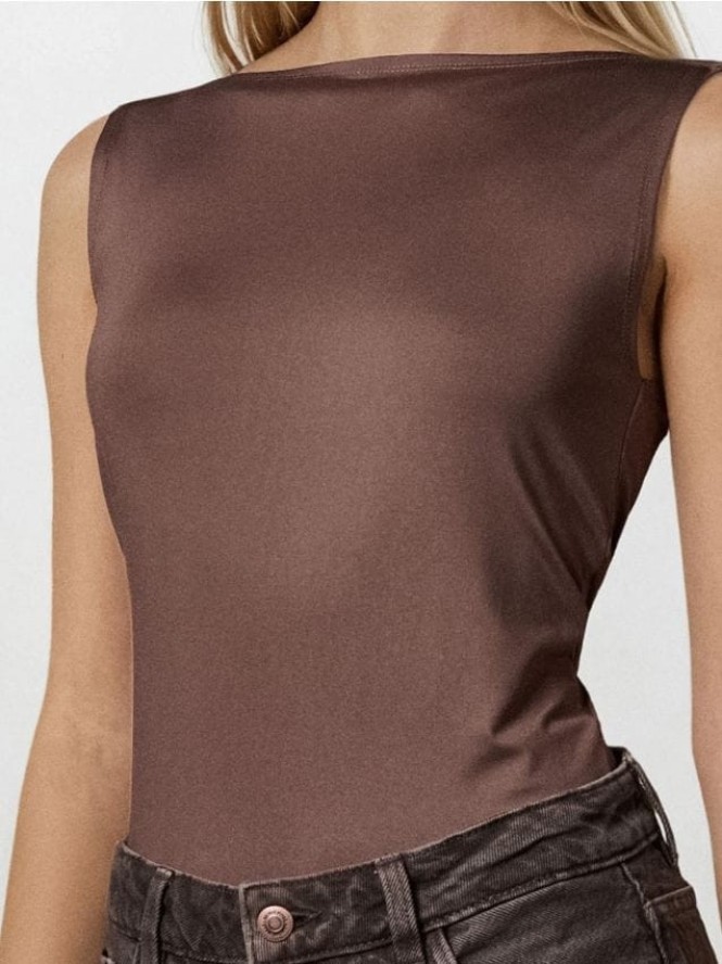 Koszulka na ramiączkach - kremowy