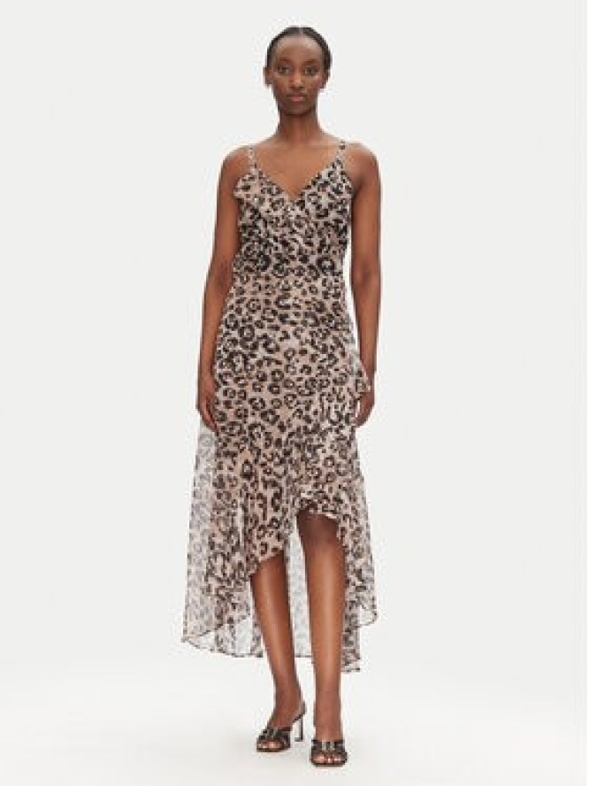 Morgan Sukienka letnia 251-RDOLS Beżowy Regular Fit