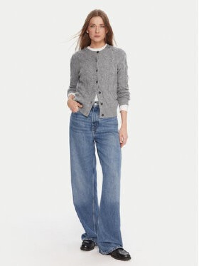 Tommy Hilfiger Kardigan WW0WW47463 Szary Regular Fit
