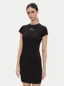 HUGO Sukienka codzienna 50537240 Czarny Slim Fit