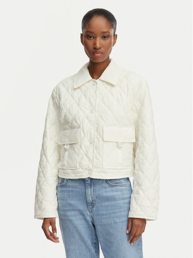 Guess Kurtka przejściowa W6GL38 W2342 Biały Regular Fit