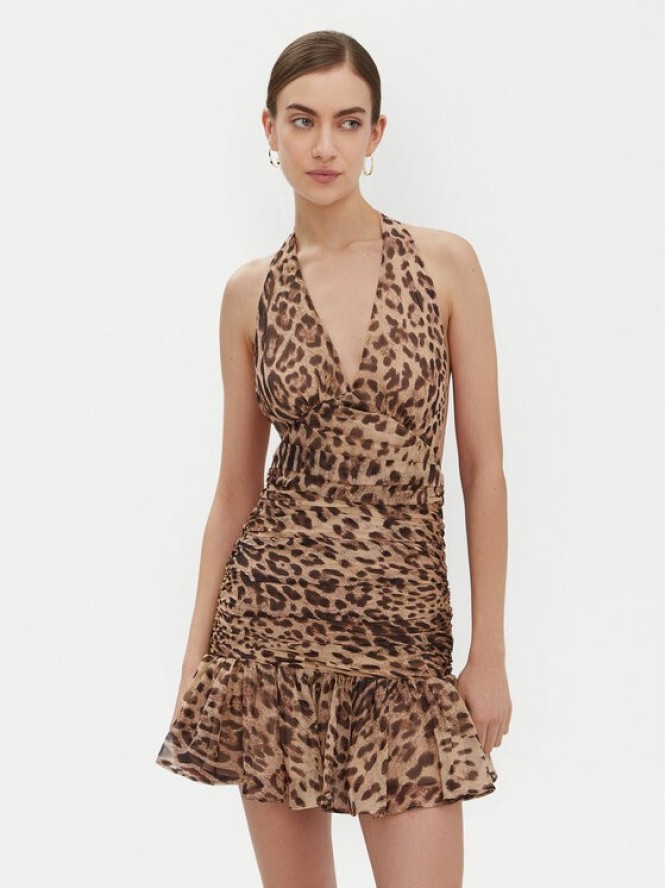 Bardot Sukienka koktajlowa 59705DB Brązowy Regular Fit