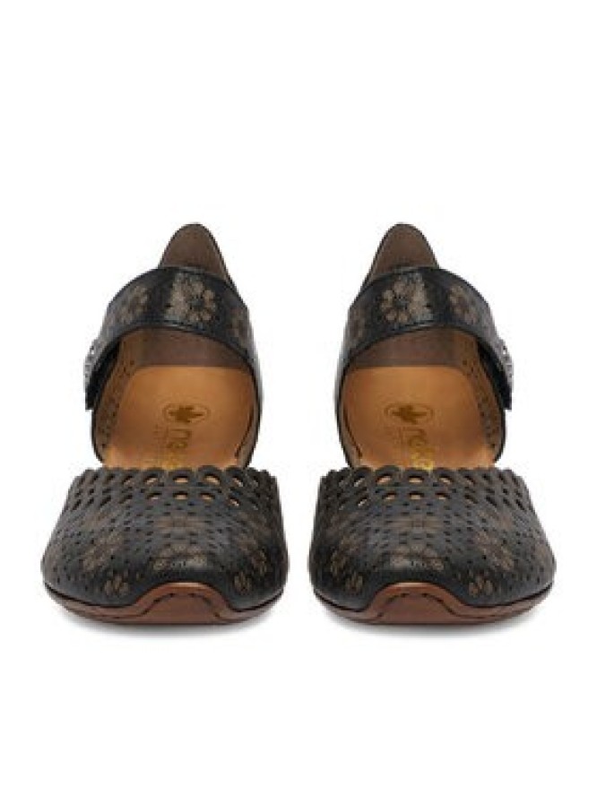 Rieker Półbuty 43753-00 Czarny