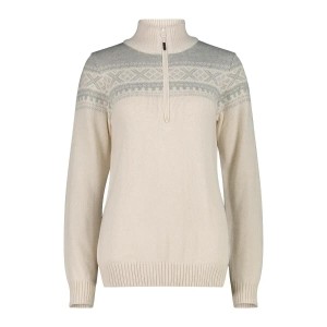 Damski sweter 1/2 zip CMP Wooltech