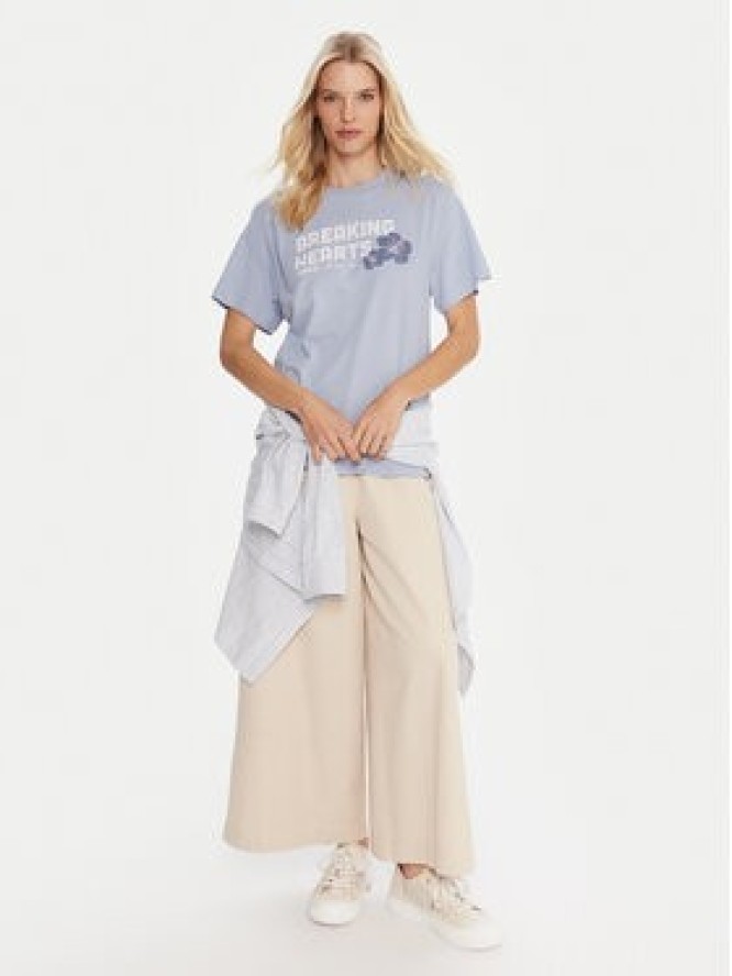 Roxy T-Shirt Hangloose The Sky ERJZT06020 Niebieski Regular Fit