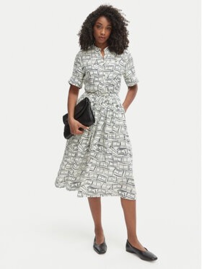 Tommy Hilfiger Sukienka koszulowa WW0WW49633 Beżowy jasny Regular Fit