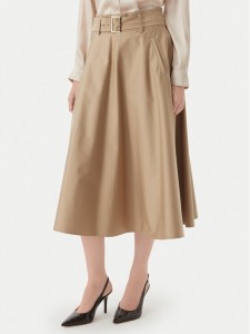 Marella Spódnica trapezowa Tappeto 2613101101 Beżowy Regular Fit