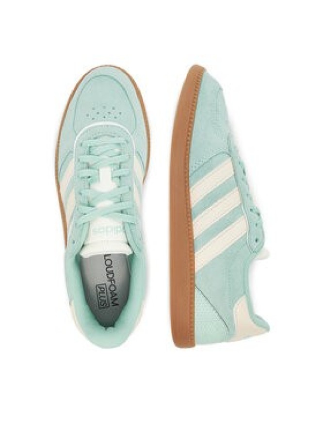 adidas Sneakersy BREAKNET SLEEK SUEDE IH5469 Niebieski