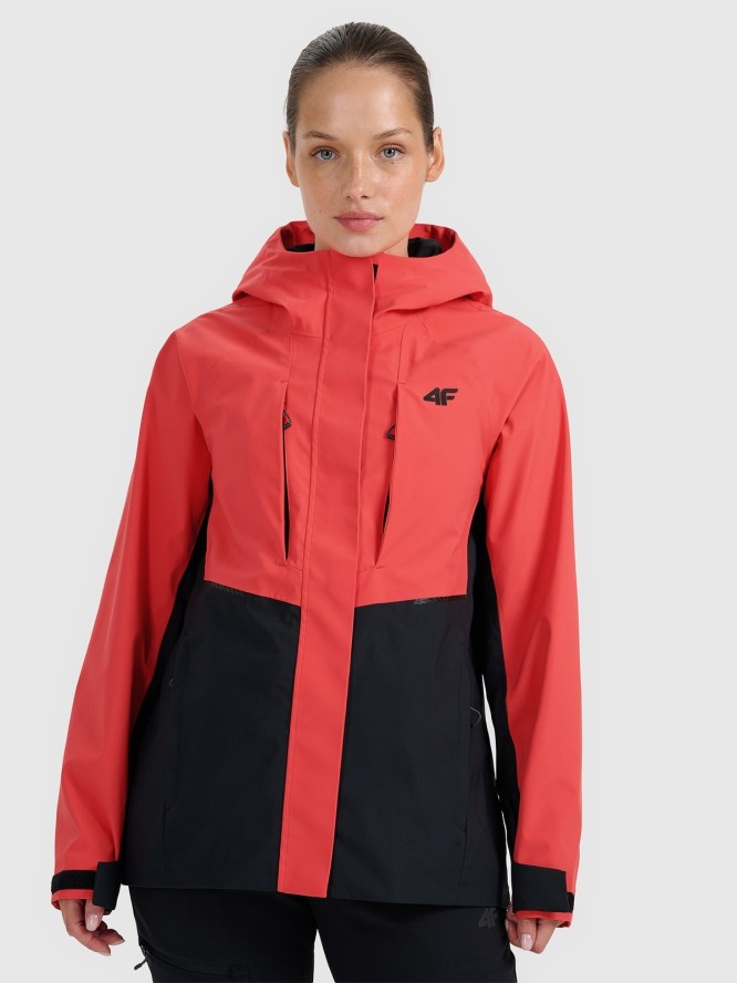 4F Kurtka trekkingowa membrana 10000 damska - pomarańczowa XL